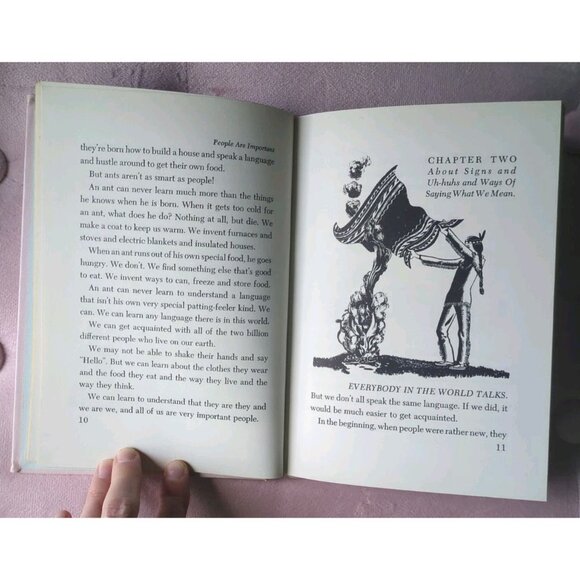 People Are Important By Eva Knox Evans, Golden Press 1951 Hardcover Book - Picture 3 of 9